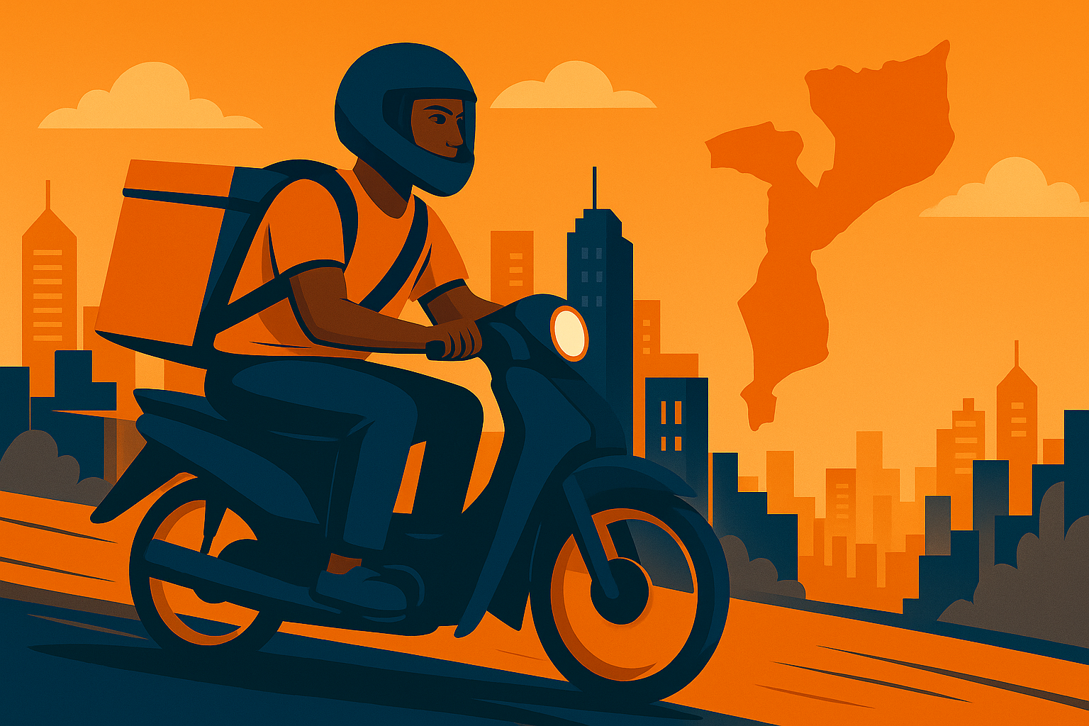 Courier scanning a parcel at Twala Vaya depot